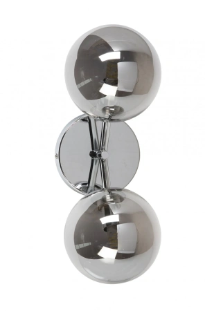 Wall light PASADENA-A2 Chrome-Smoke Glass