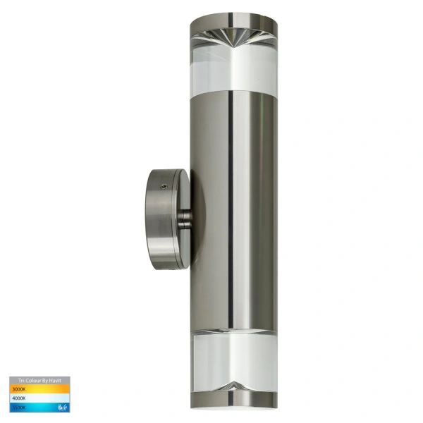 Wall light Highlite Titanium Aluminium 3CCT Up-Down HV1089T-TTM IP65