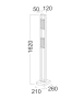 Floor Lamp Zeigel LED BLK