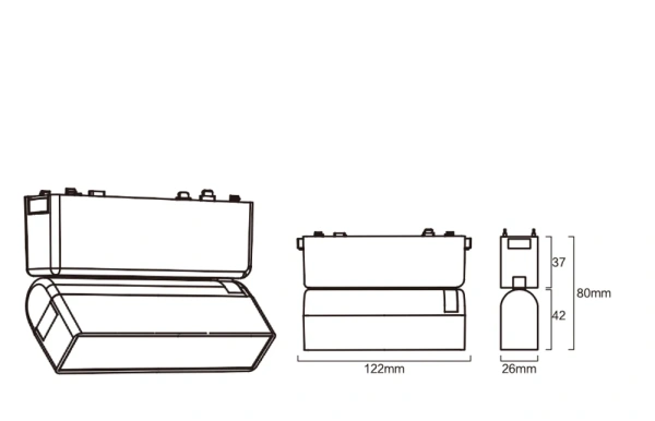Track Opal Line Adjustable Z3080-5.OP.CCT.BK 48V 5W WIFI