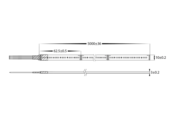 LED Strip RGBW - 3000K 16w IP54 1m