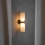 Wall lamp Noren Alabaster G9 Antique brass
