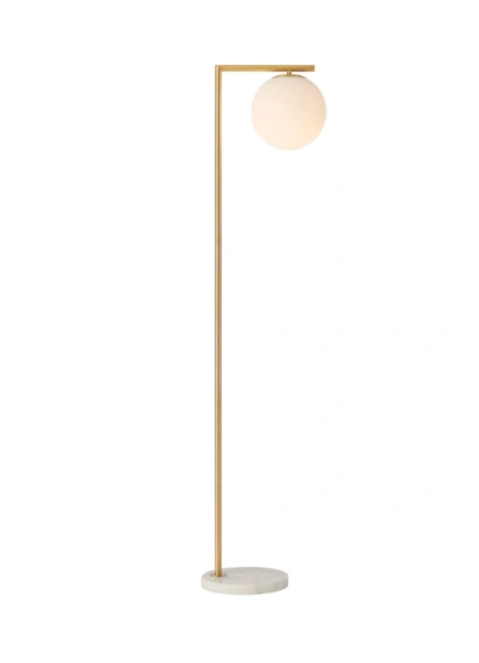 Floor lamp Remi Satin Brass & Marble Floor lamp Remi Satin Brass & Marble