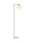 Floor lamp Remi Satin Brass & Marble