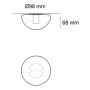 Wall light Sylvia LED 3W 3K IP44