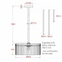 Pendant light MEDICI 400mm GL