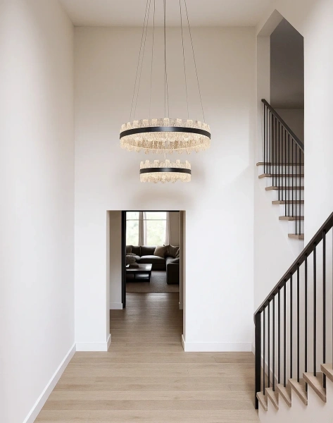 Pendant lamp Riven LED BLK