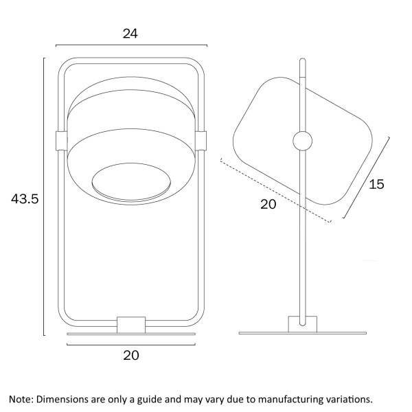Table lamp Rocha E27 Antique Gold Opal