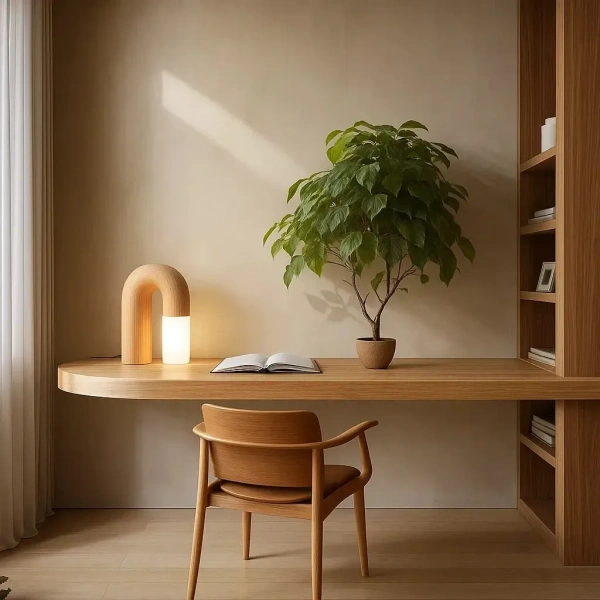 Table lamp Arch Wood Touch LED