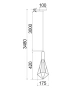 Pendant lamp WHITEBAND 5 E27