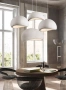 Pendant lamp Emi P40 E27 WHT