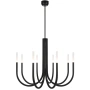 Pendant lamp Joshua 8 D98 LED 24W 3K BK