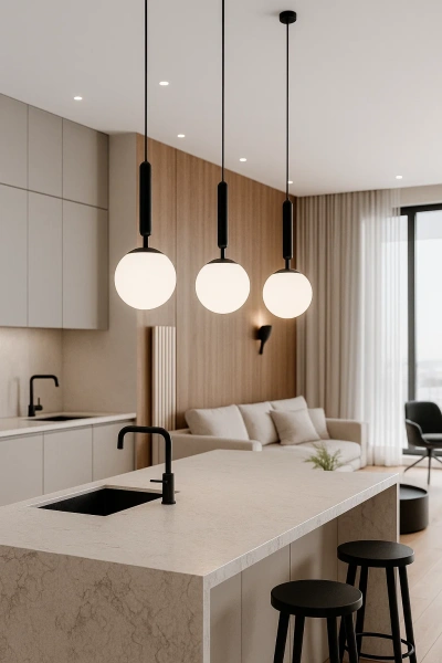 Pendant lamp Loff P1 BK