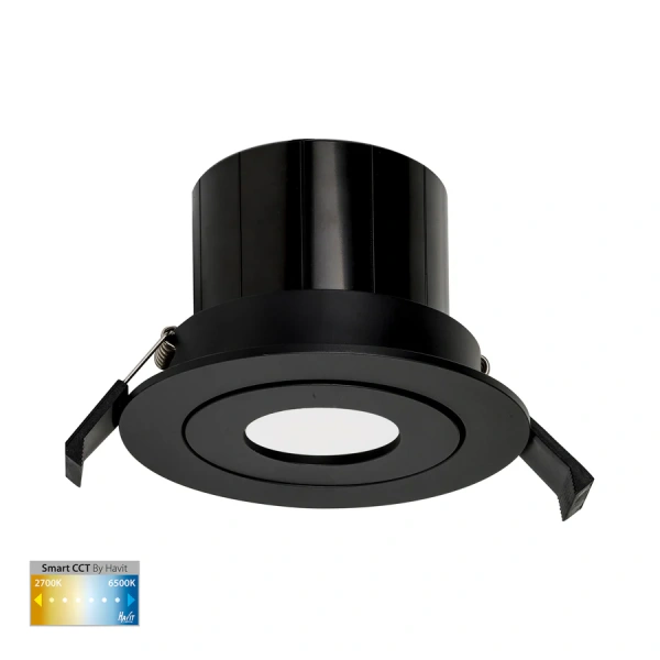 Recessed Tilt Downlight Prime CCT LED 12W IP54 WIFI BLK Recessed Tilt Downlight Prime CCT LED 12W IP54 WIFI BLK