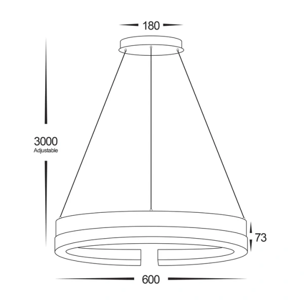 Pendant lamp Orah Walnut Timber D80 LED 60W 3CCT Dim Pendant lamp Orah Walnut Timber D80 LED 60W 3CCT Dim