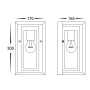 Wall light Felix E27 BLK