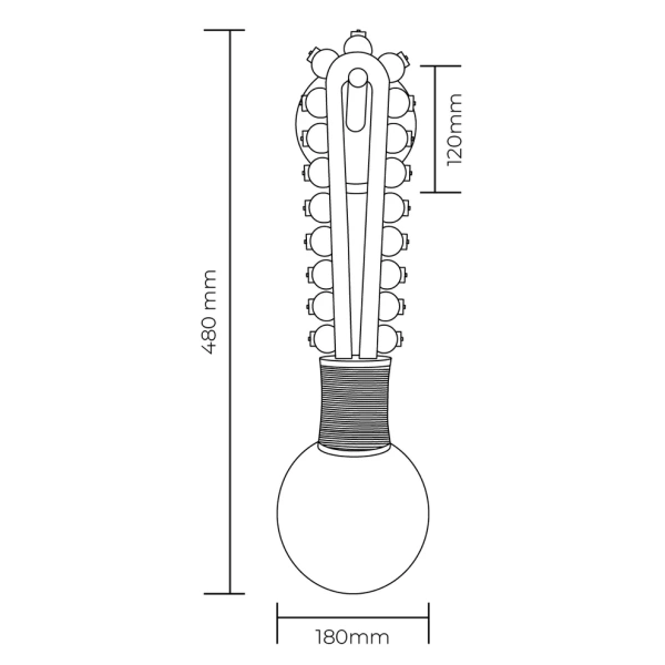 Wall light Rodin Alabaster Marble LED 3K H57 BRZ