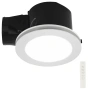 Exhaust fan Steady DC 24-7 Round D33 75W LED 19W 3CCT WHT