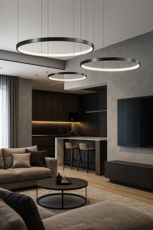 Pendant lamp Helisema P80 3CCT BL