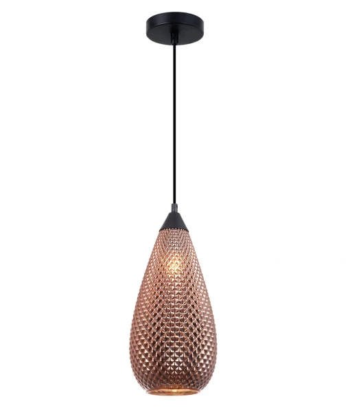 Pendant lamp Rictus 5 Bohemian Glass Drop Shape E27 COP Pendant lamp Rictus 5 Bohemian Glass Drop Shape E27 COP