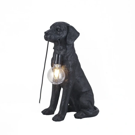 Table lamp Golden Retrieve LED Black