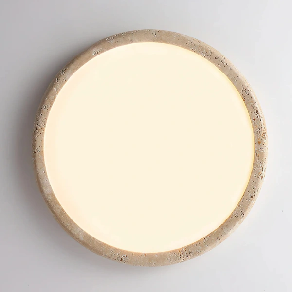 Ceiling lamp Soluna Travertine Oyster LED