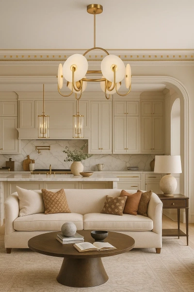 Pendant lamp Halo Mini Alabaster Spanish Marble D63 LED 54W 3K BRS