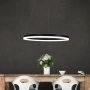 Pendant lamp CRONUS.60 CTS LED RING BLACK