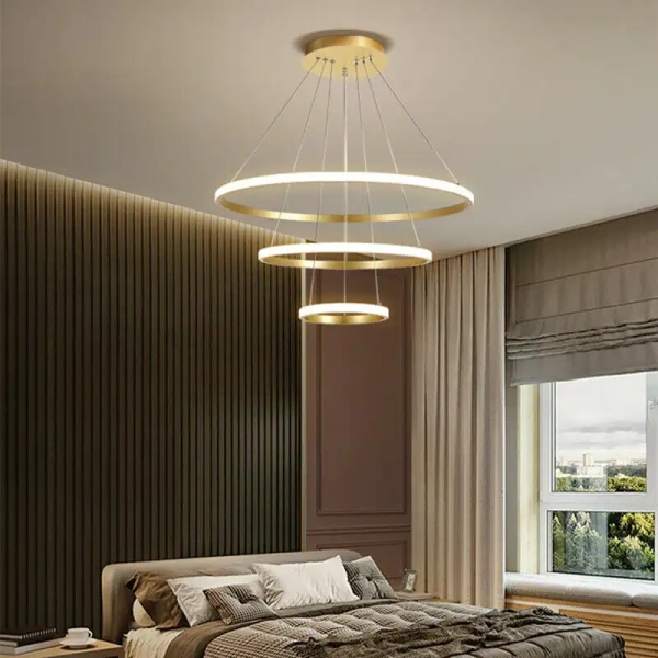Pendant lamp Crown 3 Ring Gold 3K