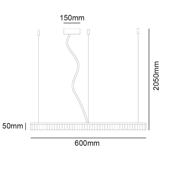 Pendant lamp Crown SP LED 30W 3K D60 BRS Pendant lamp Crown SP LED 30W 3K D60 BRS