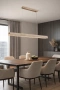 Pendant lamp Arc Travertine L150 3CCT BRS