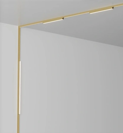 Track opal light LINEO Brass 48V 20W CCT