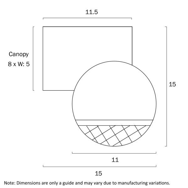 Wall light Oneta G9 BLK