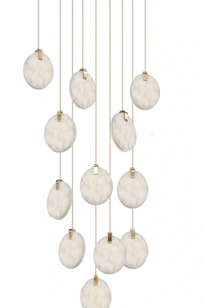 Pendant lamp Villastar 12 Alabaster Spanish Marble LED CCT Dim BRS