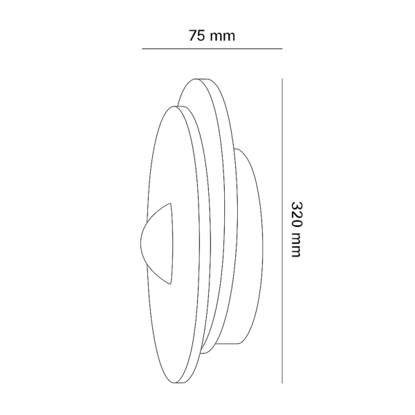 Wall lamp Orris Travertine LED 5W