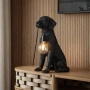 Table lamp Golden Retrieve LED Black