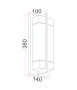 Wall light Puente Marble E14 BRS