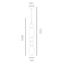 Pendant lamp Lumiere 3 SP LED 39W 3K