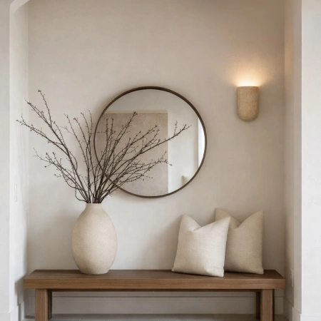 Wall lamp Wisp Curved Travertine GU10
