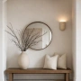 Wall lamp Wisp Curved Travertine GU10