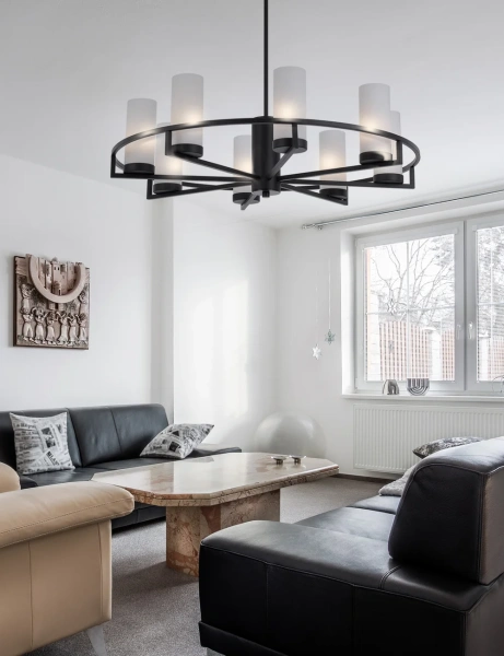 Pendant light EAMON 8 E14 BKOM