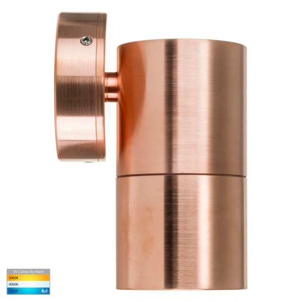 Wall light Tivah Solid Copper 3CCT Fixed Down HV1117GU10T IP65