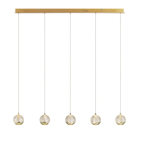 Pendant light SEGOVIA 5 Bar LED 25W GD
