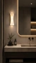 Wall light Horas Alabaster Spanish Marble LED Antique brass