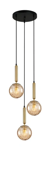 Pendant lamp TRATTINO 1X3R E27 brass Pendant lamp TRATTINO 1X3R E27 brass