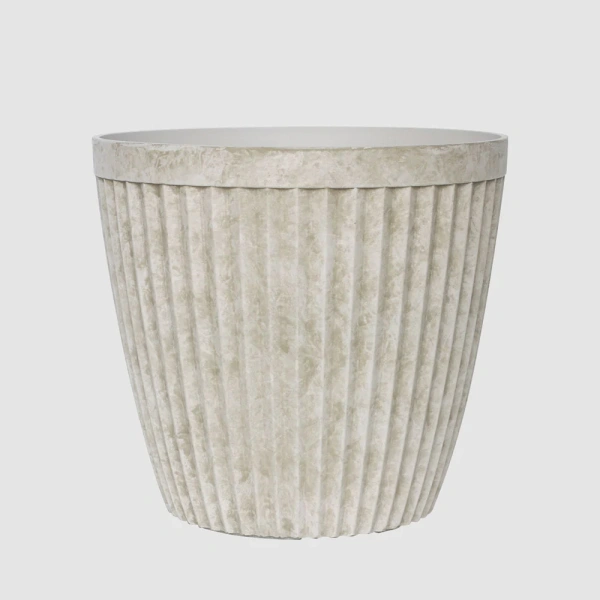 Elwood Set of 2 Tall Planters Ivory