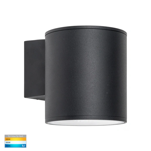 Wall light Porter 15w LED BLK Large Fixed Down HV3628T-BLK IP54