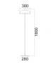 Floor lamp Paraguas 2E27