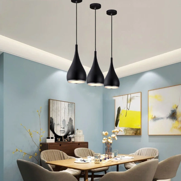 Pendant lamp Aero 1Lt Matt Black