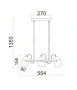 Pendant lamp TAZZA1 E27 BLK